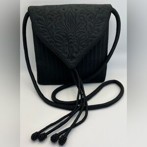 Elegant Black Quilted Shoulder Bag